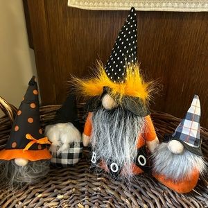 Lot of 4 Halloween Gnomes